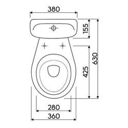 Vas WC Kolo Idol 1902600U (White) Thumb