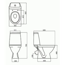 Vas WC Kolo Modo L39003000 (White) Thumb