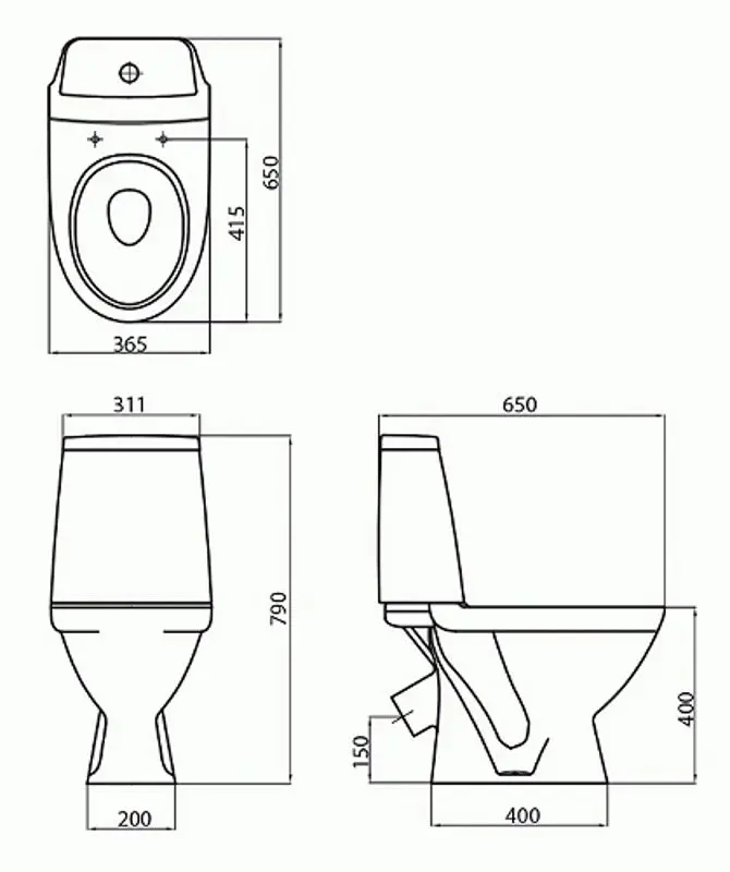 Vas WC Kolo Modo L39003000 (White)