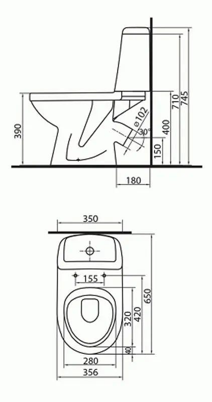 Vas WC Kolo Solo 79232000 (White)