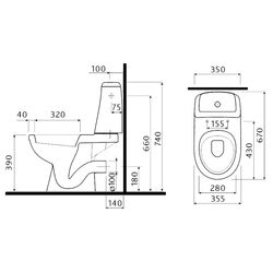 Vas WC Kolo Solo S7921800U (White) Thumb