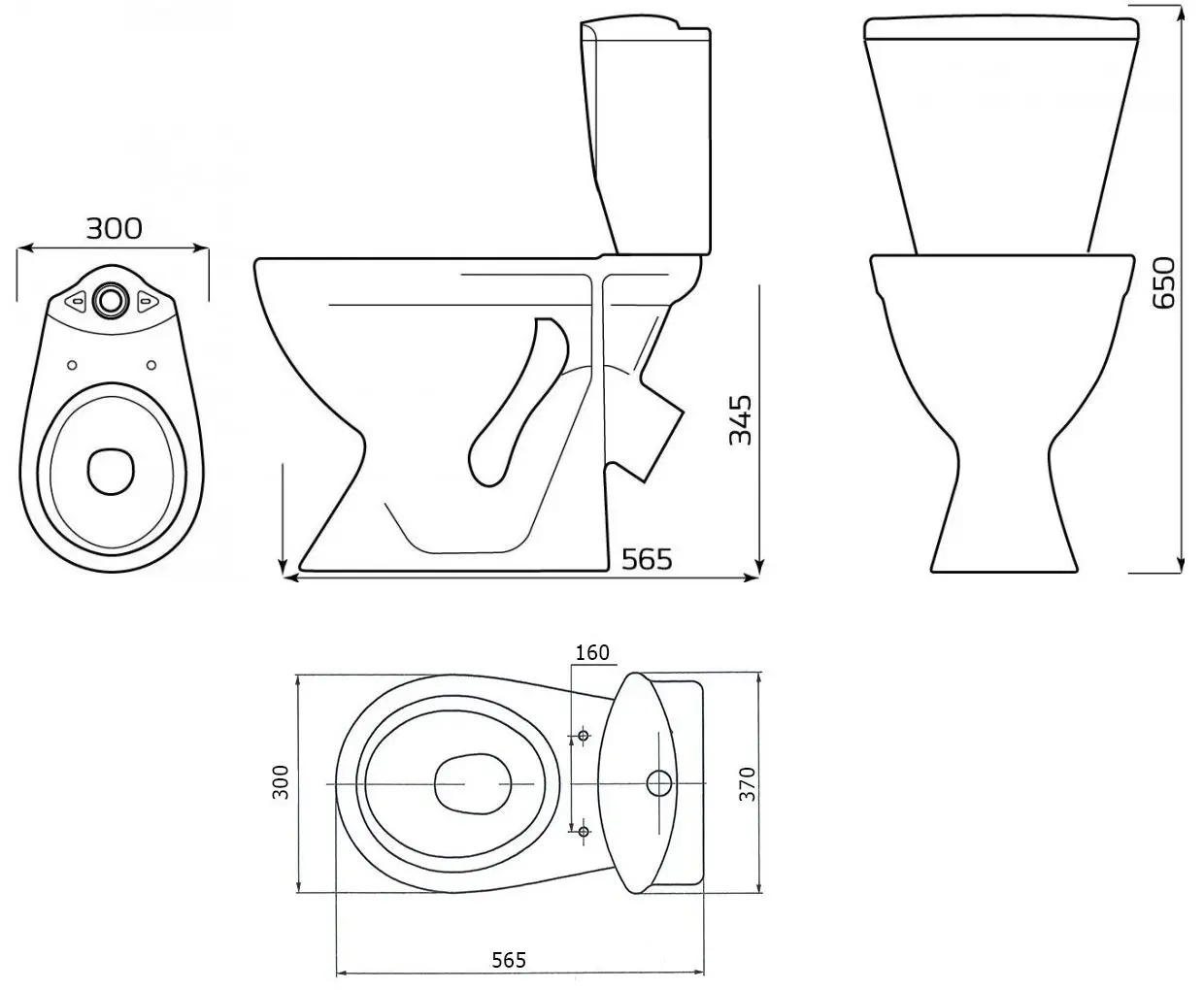 Унитаз-компакт детский Лобненский стройфарфор Вершок 10153-24 (White)