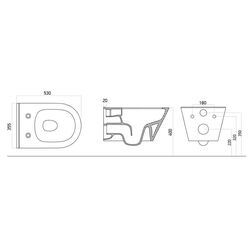 Унитаз подвесной Lucco Avva Rimless 100312 (White) Thumb
