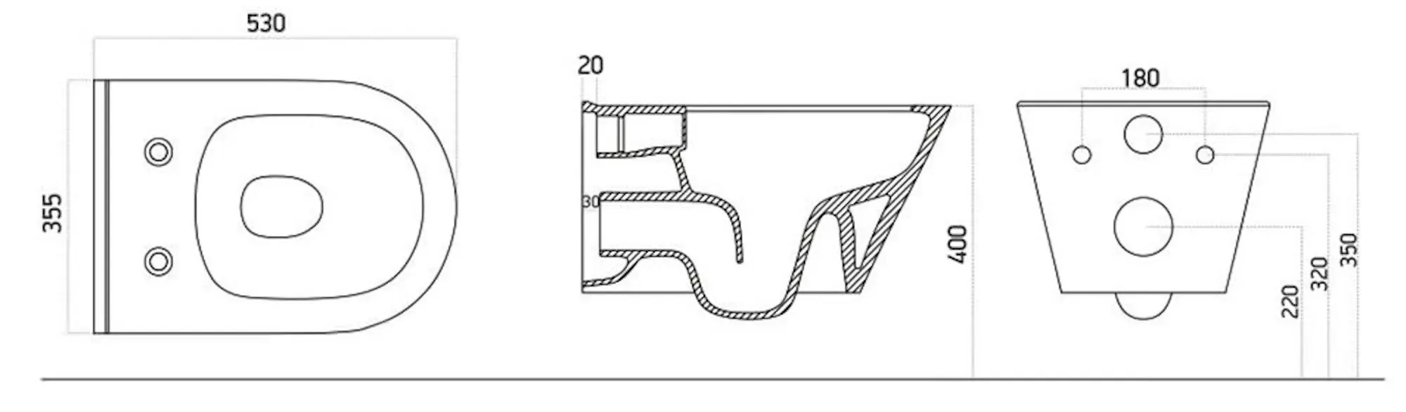 Унитаз подвесной Lucco Avva Rimless 100312 (White)