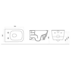 Унитаз подвесной Lucco Bello Rimless 100212 (White) Thumb