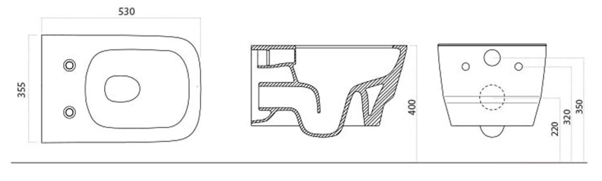 Унитаз подвесной Lucco Bello Rimless 100212 (White)