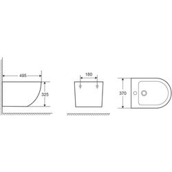 Bideu suspendat Nomi Elegante (White) Thumb