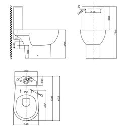 Унитаз-компакт Nomi Dea Rimless (White) Thumb