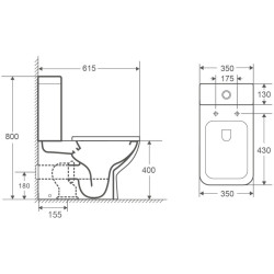 Vas WC Nomi Fresco Rimless (White) Thumb