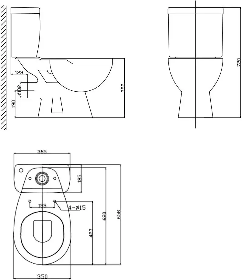Vas WC Nomi Libero Rimless (White)