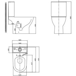 Vas WC Nomi Vittoria Rimless (White) Thumb