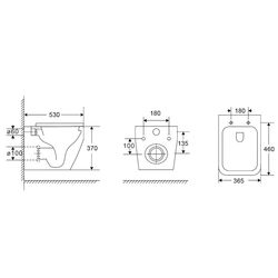 Унитаз подвесной Nomi BelMondo Tornado Soft Close (White) Thumb