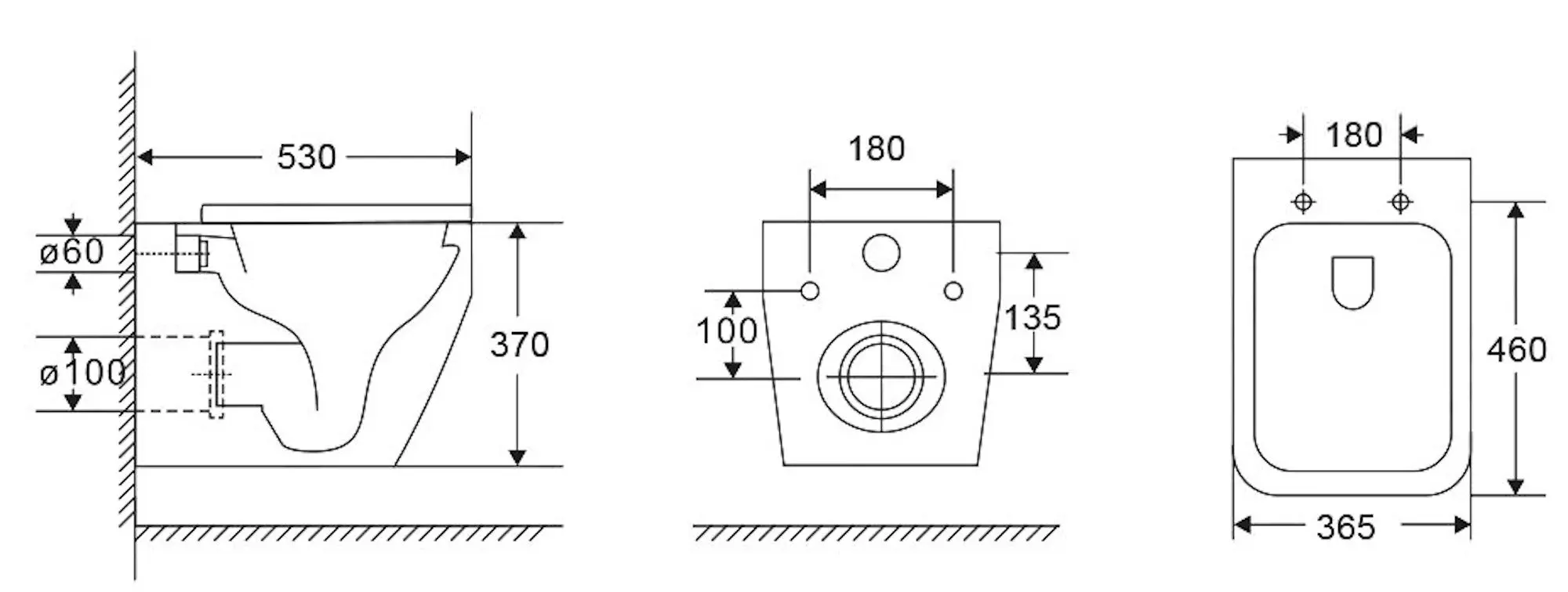 Унитаз подвесной Nomi BelMondo Tornado Soft Close (White)