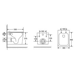 Унитаз подвесной Nomi Diplomato Tornado Soft Close (White) Thumb