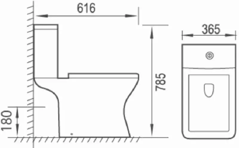 Унитаз с гигиеническим душем Nomi Podio Rimless + Mixxus SUS-333 (White/Inox)