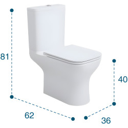 Vas WC Nomo 10236VF (White) Thumb