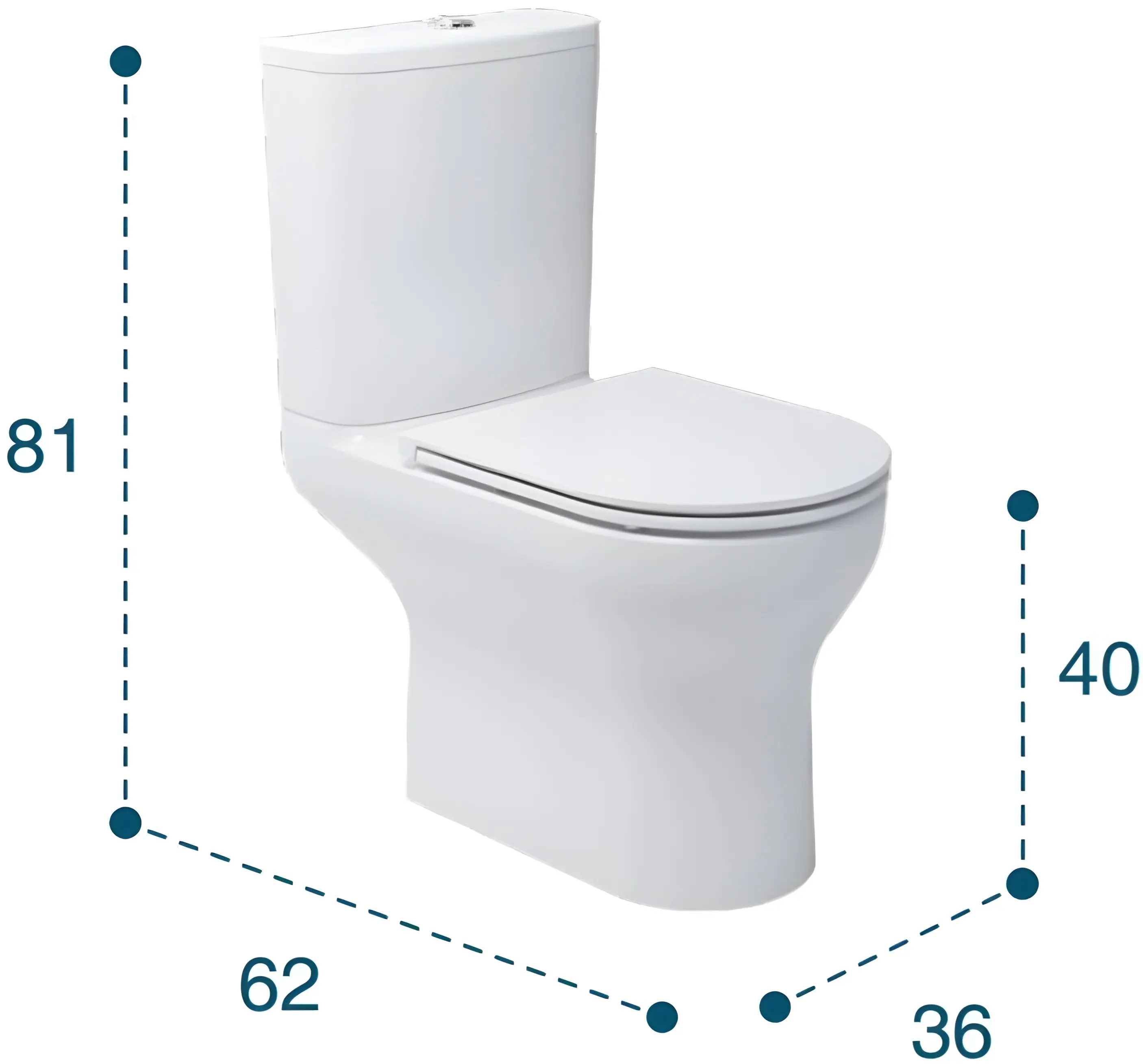 Vas WC Nomo 10246VF (White) - 2