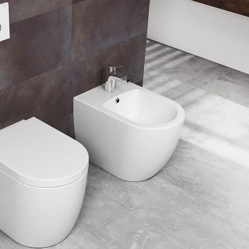 Биде напольное QuarterBath Deep (White)