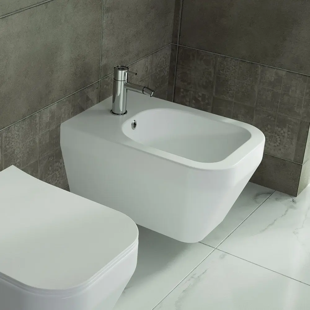 Биде подвесное QuarterBath Crossgrand (White) - 2