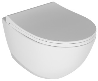 Vas WC suspendat QuarterBath Concorde Rimless (White)