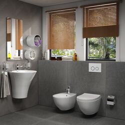 Унитаз подвесной QuarterBath Concorde Rimless (White) Thumb