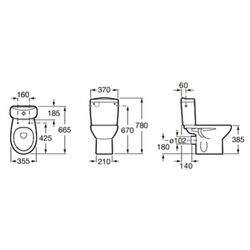 Унитаз Roca Victoria A34S394000 (White) Thumb