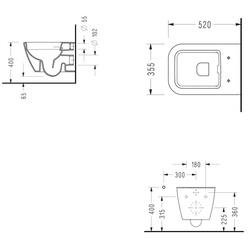 Унитаз подвесной Serel Rita RT26 (White) Thumb