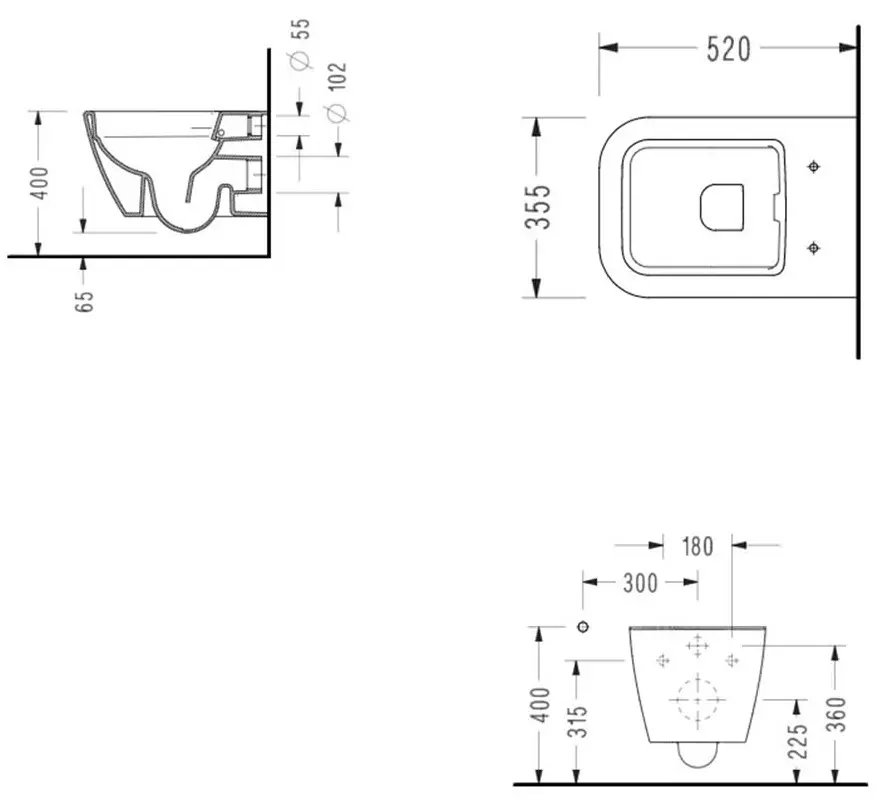 Унитаз подвесной Serel Rita RT26 (White)
