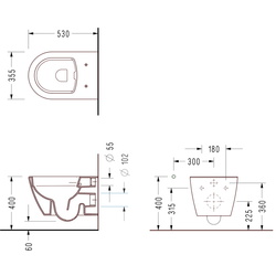 Унитаз подвесной Serel Sapphire SP26 (White) Thumb