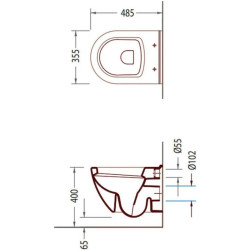 Унитаз подвесной Serel Smart (White) Thumb