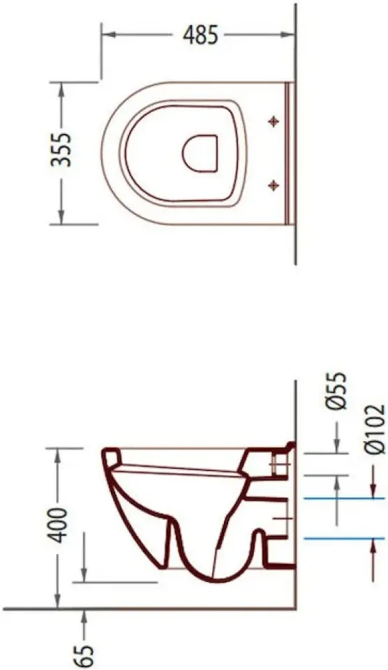 Унитаз подвесной Serel Smart (White)