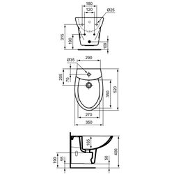 Биде подвесное Vidima Sirius W820461 (White) Thumb