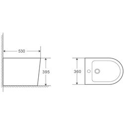 Биде напольное Volle Nemo 13-17-046 (Black) Thumb