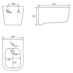 Биде подвесное Volle Hippo 13-44-203 (White) Thumb