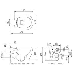 Унитаз подвесной Volle Cante 1312.151004 (Black) Thumb