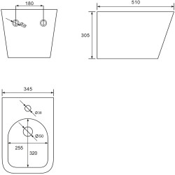 Унитаз подвесной Volle Libra (White) Thumb