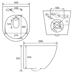 Унитаз подвесной Volle Sierra 1316.01000 (White) Thumb