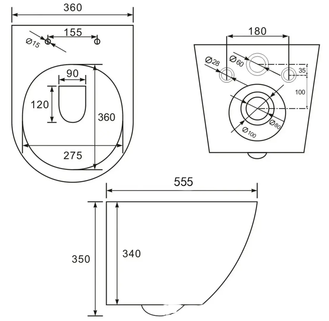 Унитаз подвесной Volle Sierra 1316.01000 (White)