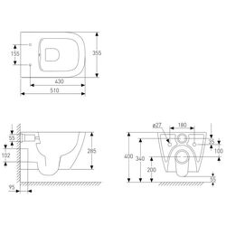 Унитаз подвесной Volle Solo 13-55-111 (Cappuccino) Thumb