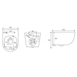 Унитаз подвесной Volle Toledo Rimless 1347.001000 (White) Thumb