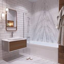 Cada de baie 1ACReal Gamma 170x70 (White) Thumb