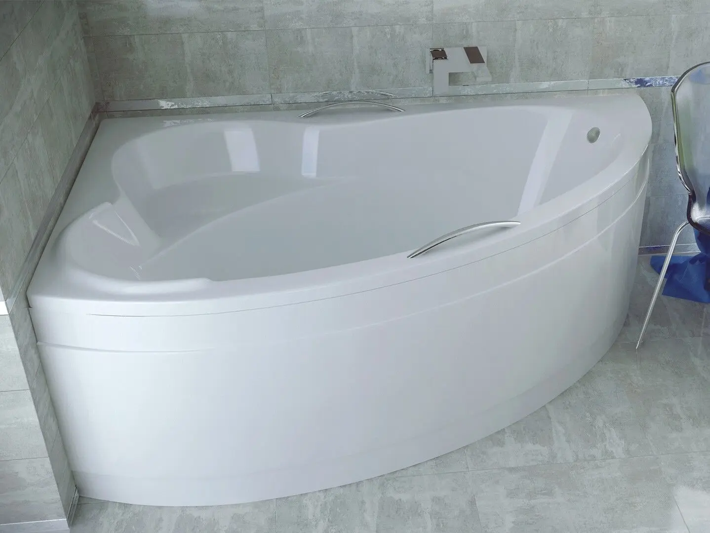 Ванна акриловая Besco Ada WAA-160-NP 160x100 Right (White) - 2