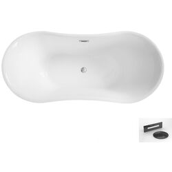 Cada de baie din acril Besco Amber Glam WA-170-AGG 170x80 (Graphite) Thumb