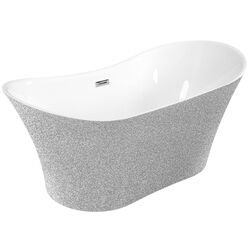 Ванна акриловая Besco Amber Glam WA-170-ASG 170x80 (Silver)