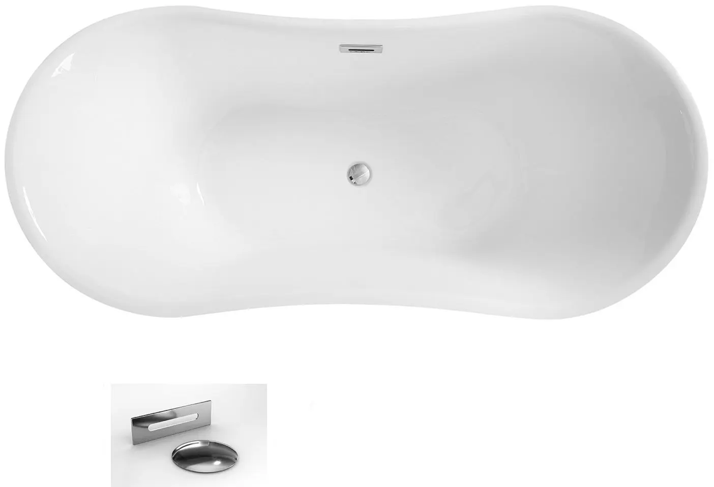 Ванна акриловая Besco Amber WAS-170-AB 170x80 (White) - 4