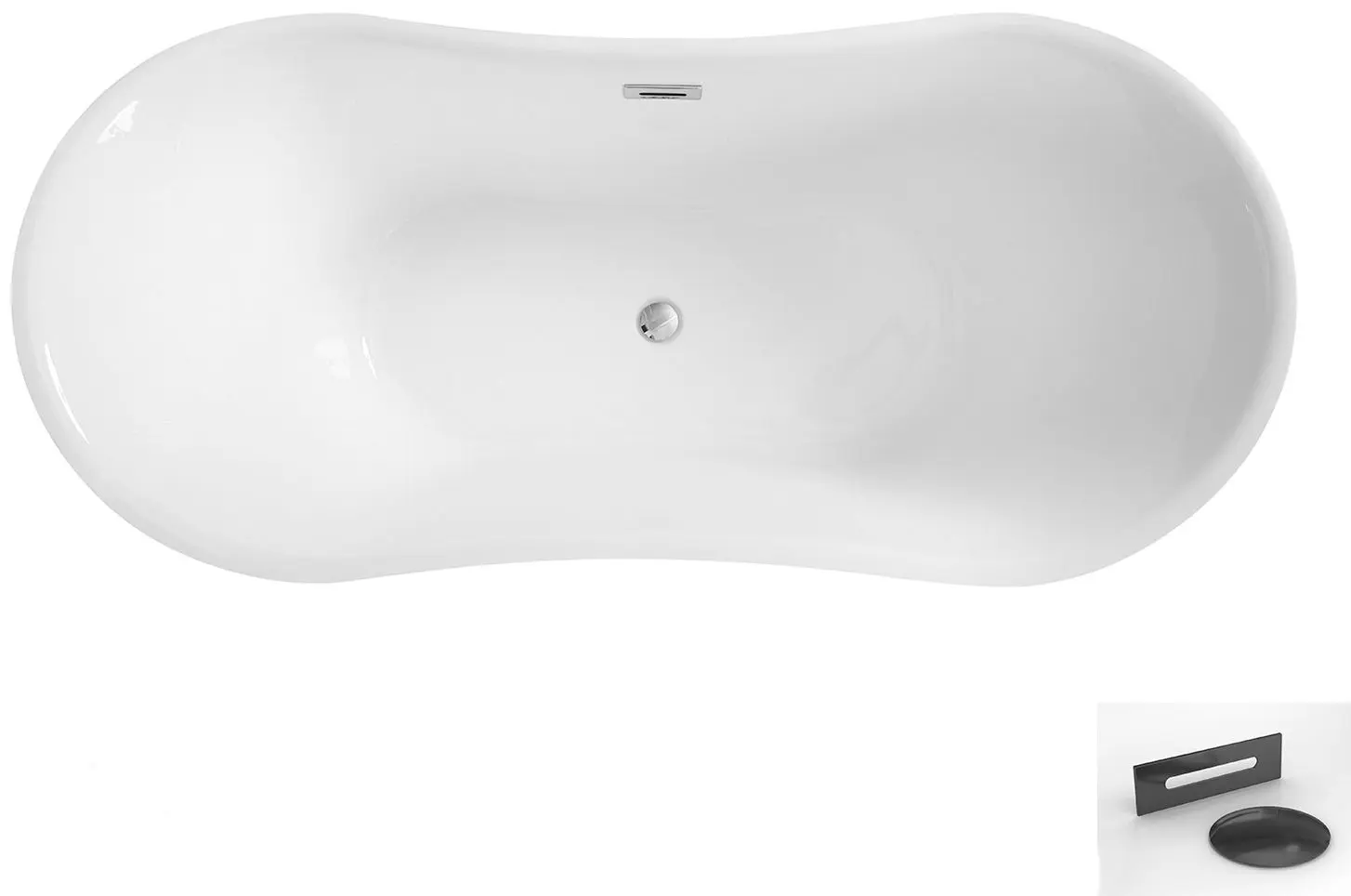 Ванна акриловая Besco Amber WAS-170-ABG 170x80 (White) - 2