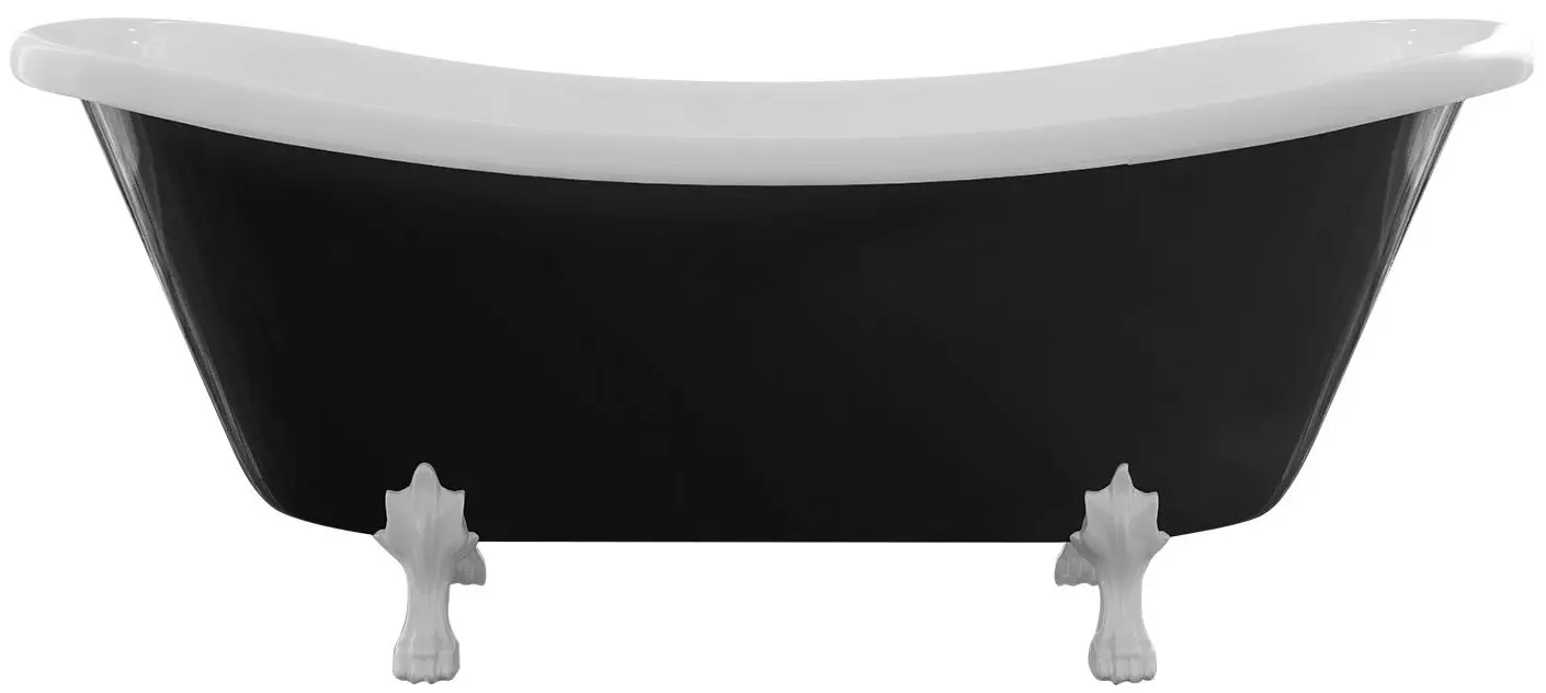 Ванна акриловая Besco Amelia B&W WKA-190+BWW 190x77 (Black/White)