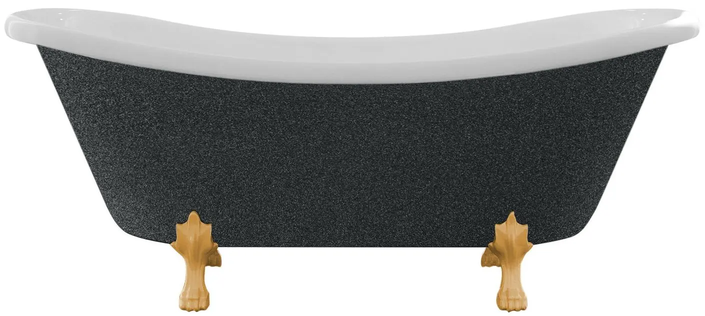 Ванна акриловая Besco Amelia Glam WKA-190+GGG 190x77 (Graphite)