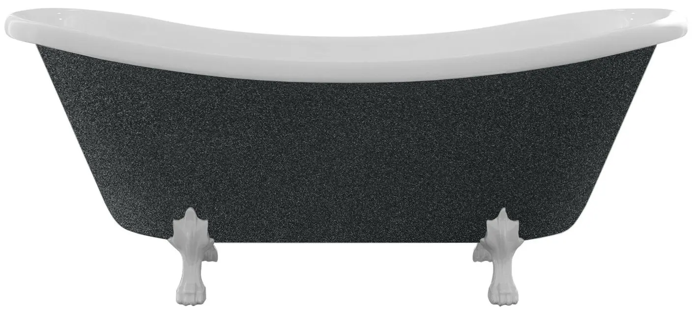 Ванна акриловая Besco Amelia Glam WKA-190+GGW 190x77 (Graphite)