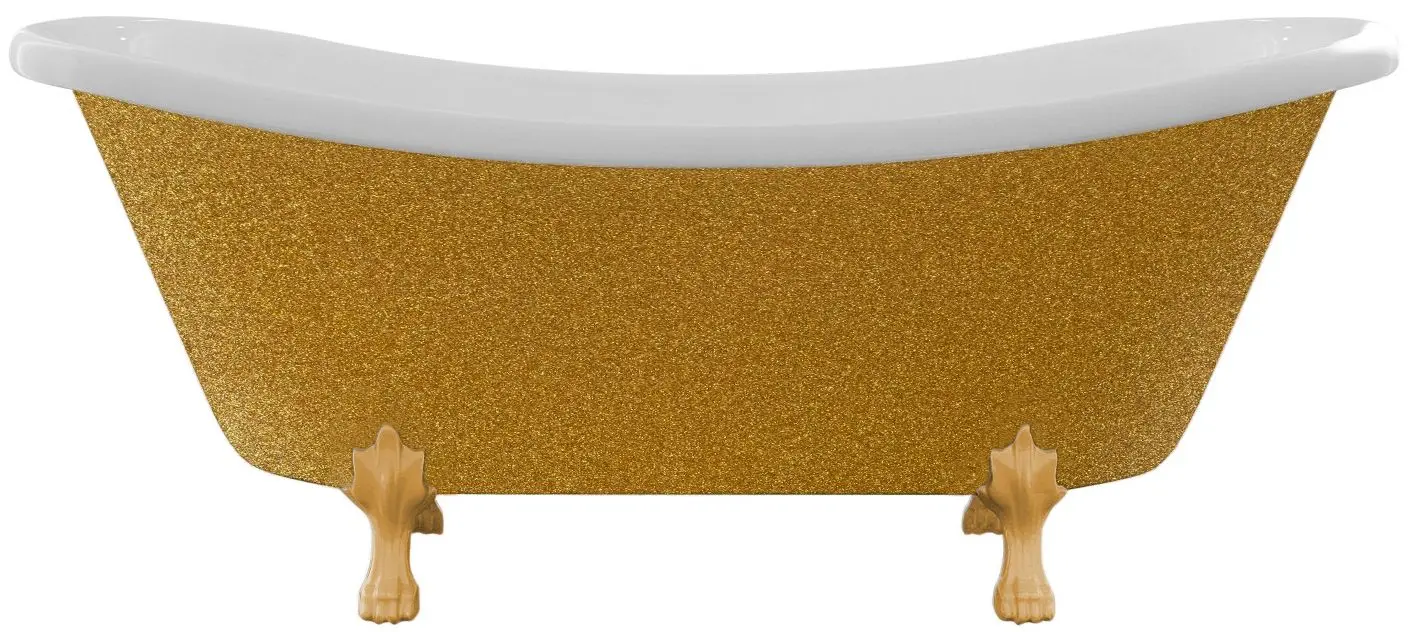 Ванна акриловая Besco Amelia Glam WKA-190+GZG 190x77 (Gold)